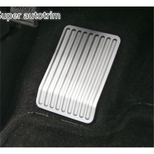 Lapetus Left Foot Rest Footrest Pedal Bezel Decoration Cover Trim Fit For Ford F150 2015 2016 2017 Metal / Accessories Interior