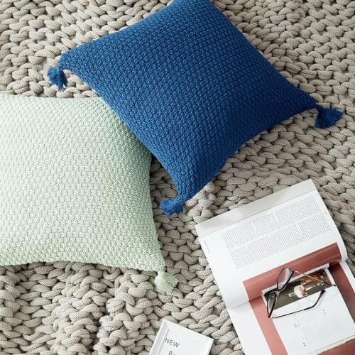 Nodic Tassels Cushion Cover Soft Cotton Home Decorative Pillow Cover For Sofa Cojines Photo Props housse de coussin kussenhoes