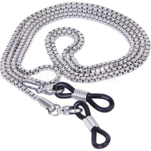 New 2015 Brand New Stainless Steel Sunglasses Eyeglass Chain Eyewear Glasses Holder with Gift Box
