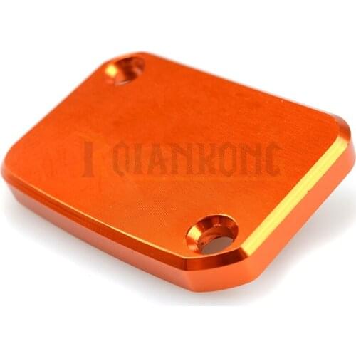 Orange Motorcycle Accessaries CNC Aluminum Front Brake Fluid Reservoir Cover Cap Suit For 125 200 390 125