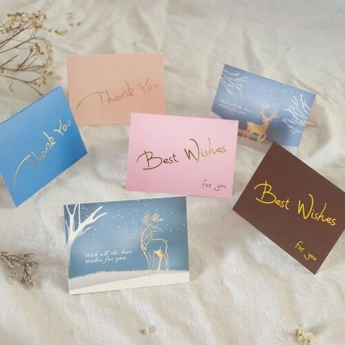 50pcs Small gift Message Card Writable card Decoration Thank you Best Wish Greeting Card Message Blessing Card