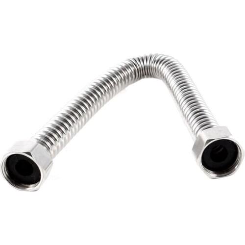 Bathroom 19mm Stainless Steel Shower Hose Shower Hose 30cm Silver
