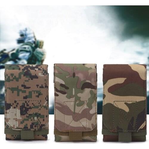 Tactical Army Phone Holder Outdoor Camouflage Bag Sport Waist Belt Case Waterproof Nylon Sport Hunting Camo Bags In Backpack