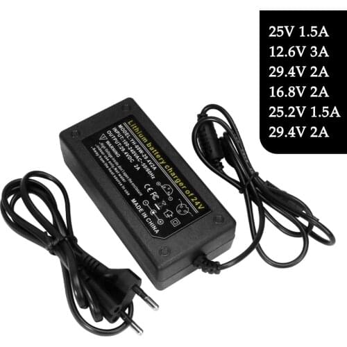 12.6V 3A Power Charger 12.6V Lithium Battery Charger 3 Series Li-ion Battery 12V Battery Charger+AC Power Cable