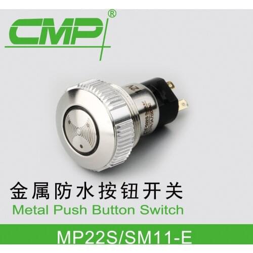 Supply 22MM Open Hole Metal Lamp Free Stainless Steel Buzzer 85 dB