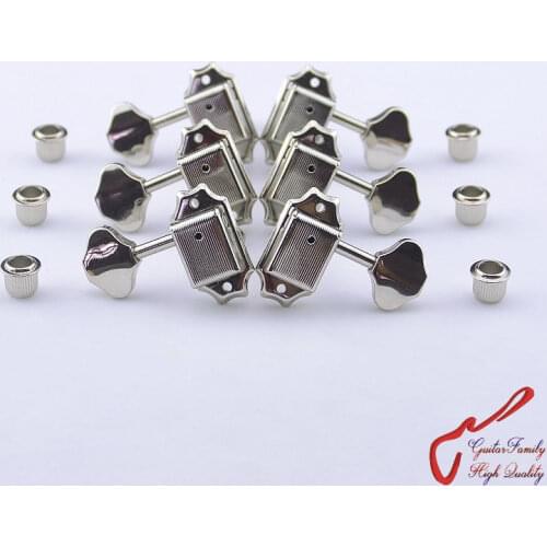 1 Set GuitarFamily 3R-3L Vintage Guitar Machine Heads Tuners Nickel ( #1094 ) MADE IN KOREA