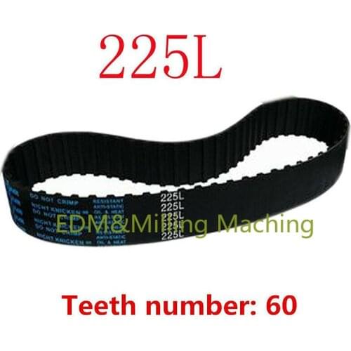 1PC High Quality Bridgeport Milling Machine 225L Belt Gear Inner 60 Teeth Vertical Mill Belt CNC 25mm Durable New