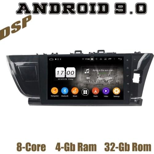 10.1" PX6 Android 9.0 Car GPS Radio player for Toyota Corolla 2014 2015 2016 RHD with WIFI USB DSP 4+64GB Auto Stereo