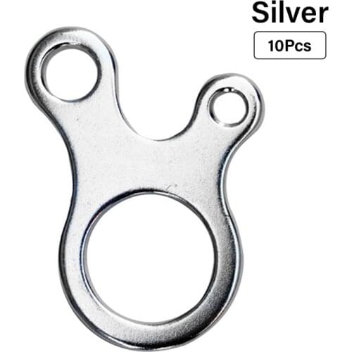 10pcs 3 Hole Quick Knot Tent Wind Rope Buckle Antislip Camping Hiking Tightening Hook Wind Rope Buckles