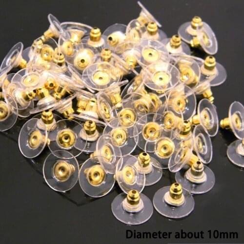 50pcs/bag!!! Earring Durable Film Ear Plug Colors Gold Silver Color Charming Jewelry Accessories