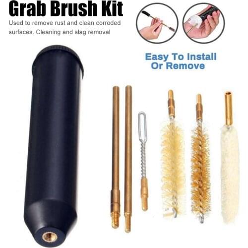 7pcs/Set Universal Gun Cleaning Kit Portable Pistol Rod Cleaner Brush Tools Tactical Gun Barrel Rod Brushes Hunting Accessories