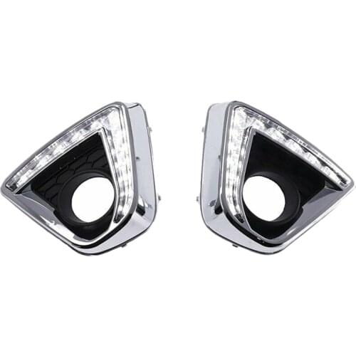 2Pcs Car LED DRL Daytime Running Light Fog Turn Signal Lamp for Mazda CX-5 2012-2016