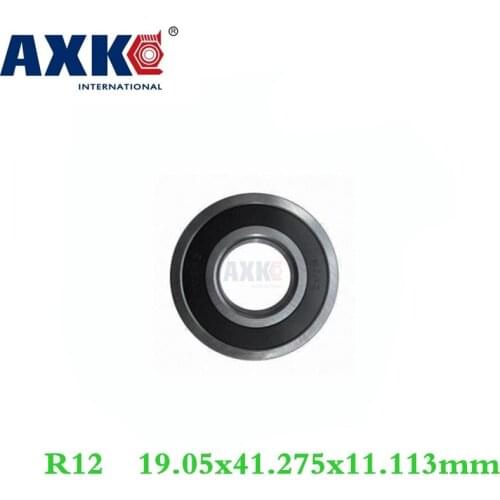 AXK R12 Hybrid Ceramic Bearing 19.05*41.275*11.113 mm ( 1 PC) Industry Motor Spindle R12HC Hybrids Si3N4 Ball Bearings 3NC R12RS