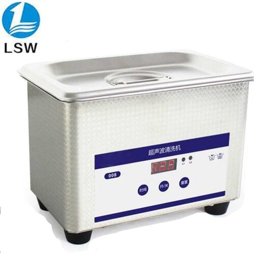 Digital Ultrasonic bath 0.8L 35W 40kHz bath for manicure Jewelry Watches denture chain cleaner JP-008 model