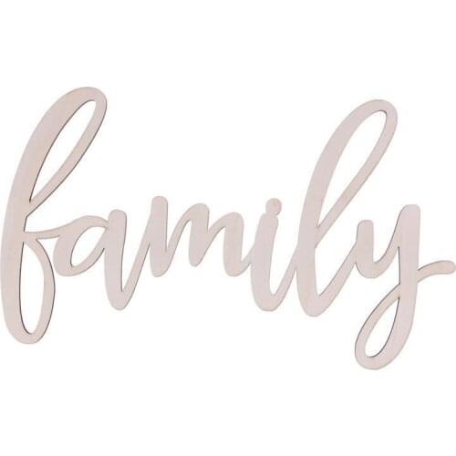 Wooden Crafts for Birthday Mothers Day Family Wood Sign Home Decor Wall Art Unfinished