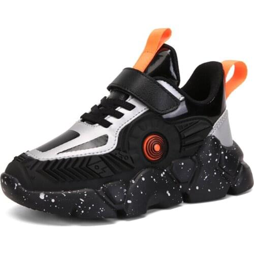 Kids New Autumn Leather Sneakers Comfortable Children Running Shoes Boys School Basket Sneakers Students Walking Footwear Shoes