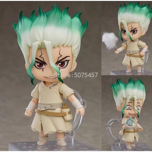 10cm Dr.STONE Anime Figure 1262# Ishigami Senkuu Action Figure Dr.STONE Senkuu Ishigami Figurine Collectible Model Doll Toys