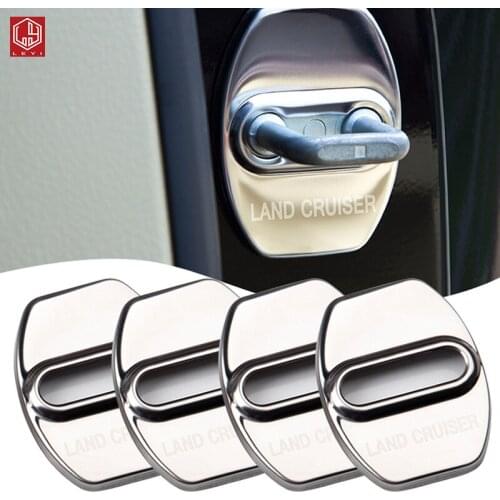 For Toyota Land Cruiser /LC200 Car lock cover Car modification 304 stainless steel Car interior accessories