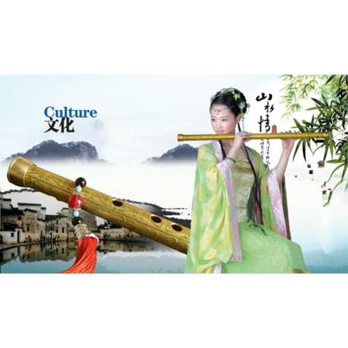 Brass Metal Flute Dizi Engraving C /D Key Transverse Flute Professional Metal Flautas Self-defense Weapon Metal Flute Dizi