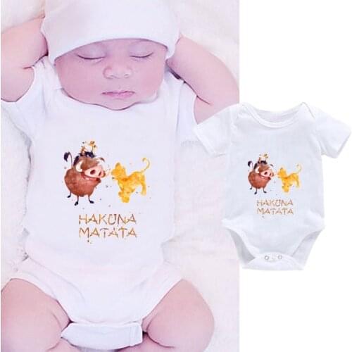 DERMSPE 2019 Summer Funny Infant Bodysuit Newborn Baby Boys Girls Letter Print Jumpsuit Infants Lovely Cartoon Clothes