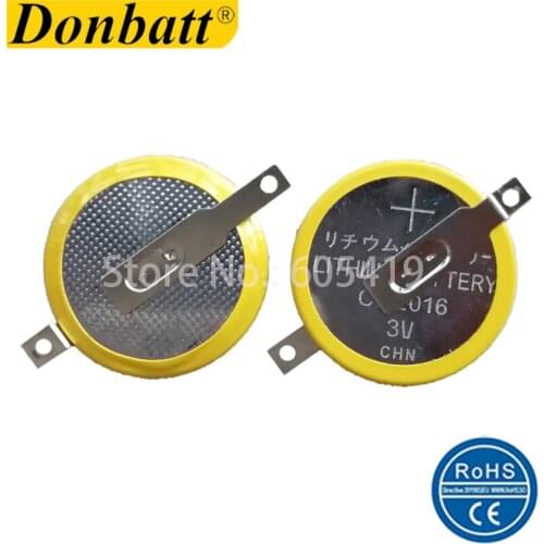 Super 3v CR2016 Lithium Coin Battery with Solder Tabs for Video Game PCB 200pcs/lot