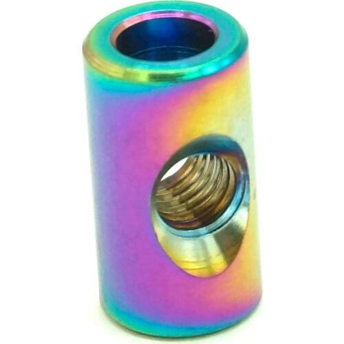 M5 15.5x8.5mm Rainbow GR5 Titanium Barrel Nut For Bicycle Seat Post