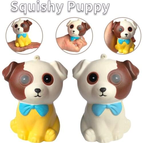 Slow Rising Squishy Puppy Dog Squeeze Husky Dog Jumbo Scented Decompression Cartoon Animals Relieves Stress Anxiety Toy