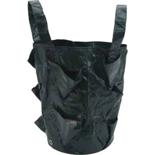 Reusable Garden Outdoor Planting Bag Vertical Flower Herb Pouch Root Breathable Vegetable Round Pot Planter Bag