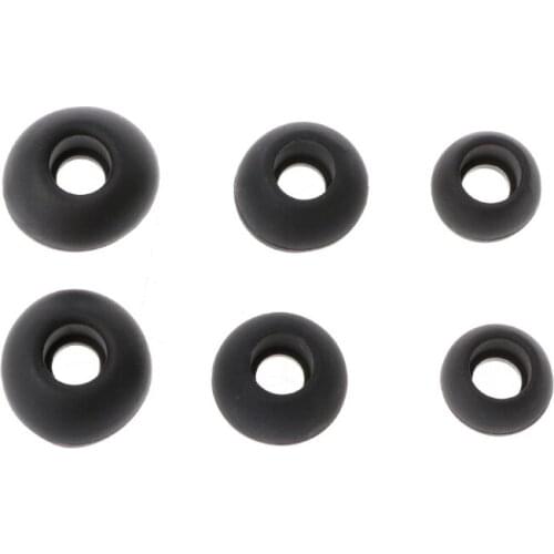 12 Pairs(S/M/L) Soft Silicone Replacement Eartips Earbuds For Earphone Headphone