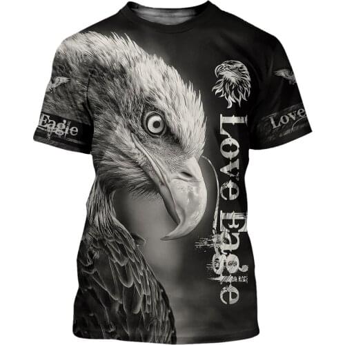 Mens 3D All Over Print Casual T-Shirts Love Native Eagle Unisex Tops Harajuku Summer Tees Hip-Hop Women Short Sleeve Plus Size 8