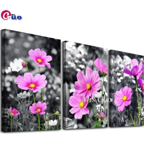 African Animals Black And White Lion Triptych Full Square Round 5D Diy Diamond Painting Embroidery Mosaic Art 3 Pieces Picture