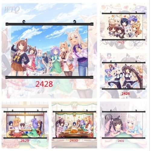 Nekopara Vanilla Chocola Cinnamon Maple Azuki Coconu Canvas Painting Anime Posters Wall Decor Posters Wall Art Picture Home Deco