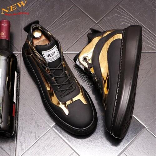 2021 Autumn New Men Sneakers Leather Casual Platform Shoes Hip Hop Height Increasing shoes Zapatillas Hombre