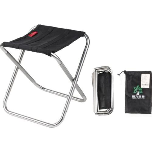 Portable High Durable Outdoor Folding chair With Bag Outdoor Folding Fold Aluminum Chair Stool Seat Fishing Camping