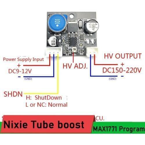DC 9V-12V TO 160V - 220V 170V DC boost High Voltage Power Supply Module For SZ3-1 QS30-1 IN-14 Nixie Tube Glow clock Magic Eye