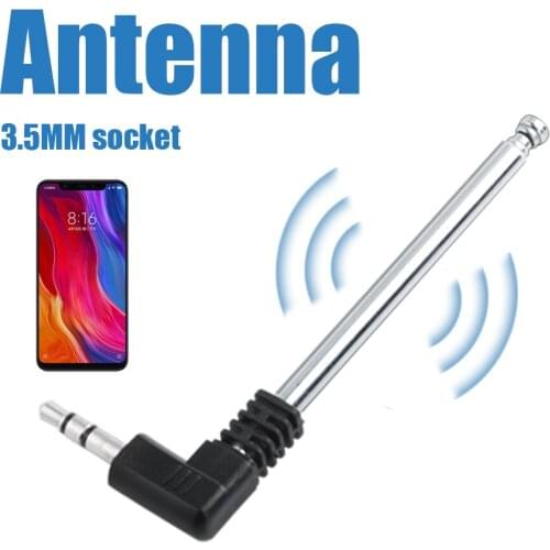 Receptor de antena de Radio FM para coche, accesorio Universal retráctil de 4 secciones telescópico de 3,5mm, accesorios de Audi