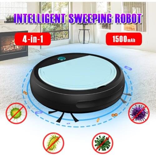 4 in 1 Vacuum Cleaner Smart Floor Sweeping Robot Automatic Clean UV Sterilizer Strong Suction Sweeper Robotic Vacuum Cleaner