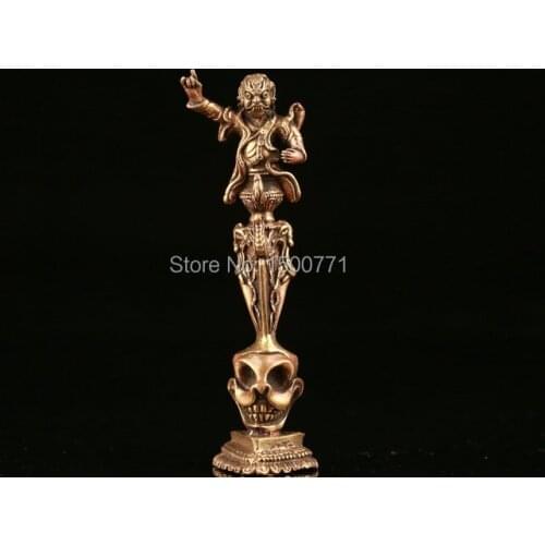 Handmade in Nepal Dorje and bell pure copper vajra mini drop the pestle furnishing articles \Free shipping