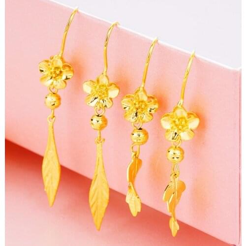 18K GOLD FISH STYLE DROP EARRING NATURAL REAL WHITE JADE PER JEWELRY 15CT*2PCS GEMSTONE 925 STERLING SILVER FINE JEWELRY T20931