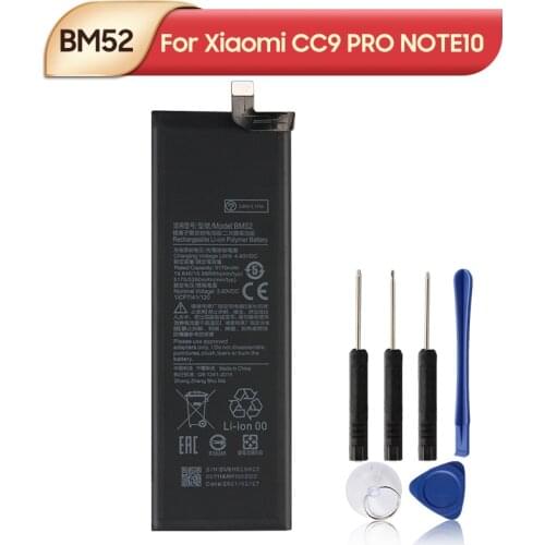 XIAOMI Original Replacement Phone Battery BM52 For Xiaomi CC9 PRO NOTE10 Note10 Pro 5260mAh