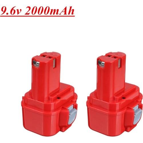 9.6V 2000mAh Ni-CD Replacement Battery for Makita 9100 9101A 9101 9120 9122 6207D 6261D 192595-8 192596-6 Screwdrive Bateria