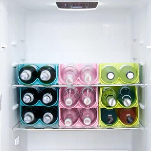 Beer Bottle Beverage Can Refrigerator Storage Box Rack Stackable Organizer Shelf Kitchen Accessories Gadgets Set