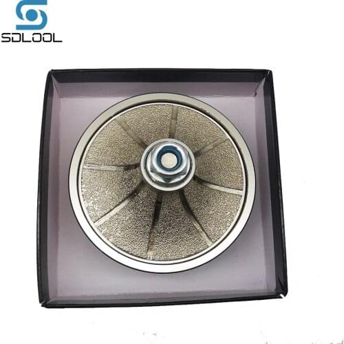 Vacuum Brazed Hand Profile Wheel Hand Shaping Wheel For Granite Marble Stone Edge Grinding