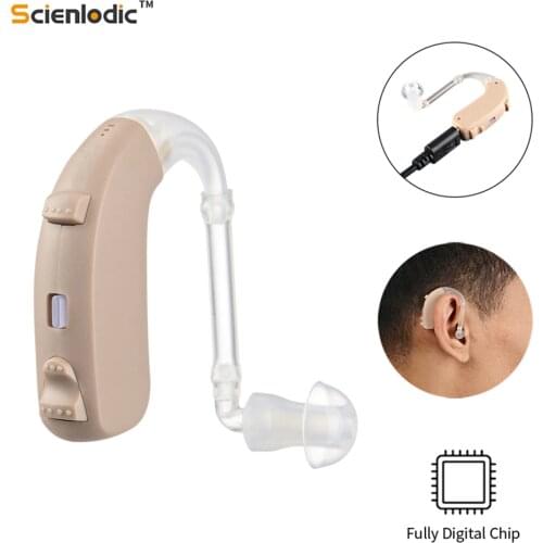 High Power Hearing Aid Professional Rechargeable Hearing Aids Full Digital Hearing Device Audifono Hearing Amplifier for Elderly