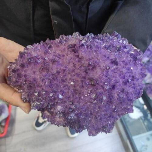 1pcs Natural Raw Amethyst Quartz Purple Crystal Cluster Healing Stones Specimen Home Decoration Crafts Decoration Ornament