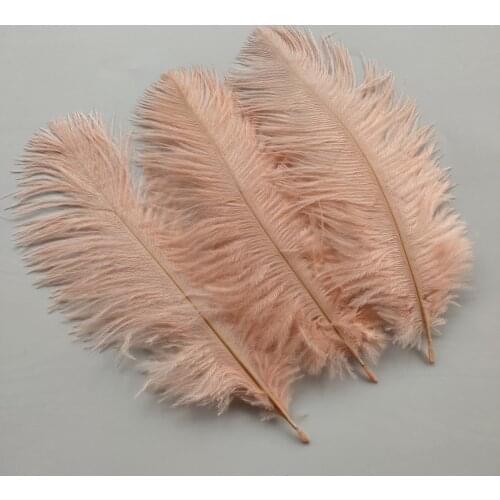 10pcs High Quality Shrimp Powder ostrich feathers 6-8 inches/15-20 cm for Wedding Party Decor Accessories Wedding Decoration