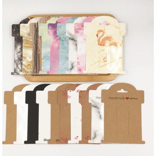 100pcs Multi-style Hair Clip Card 11*8cm Hair Accessories Jewelry Display Card New Arrival Hair Clip Packaging Classic Cards