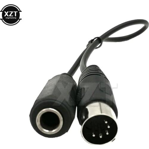 2 PCS Best price MIDI 5-Pin Din Male to Monoprice Female TRS Stereo Audio Extension Cable for MIDI keyboard 30cm