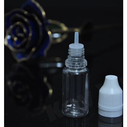 Free shipping 2500pcs PET 10ML Plastic Dropper Bottles With Tamper Childproof Cap Tamper Cap