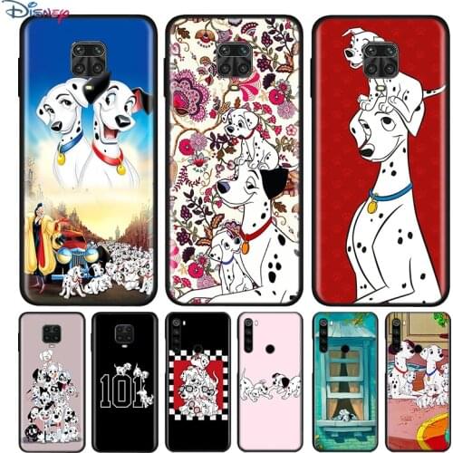 Black Silicone Cover 101 Dalmatians Dog For Xiaomi Redmi Note 10 10S 9 9S Pro Max 9T 8T 8 7 6 5 Pro 5A Phone Case